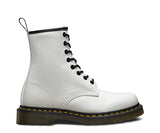 White Smooth Dr. Marten 8 Eye Boots with 1460 - DeadRockers
