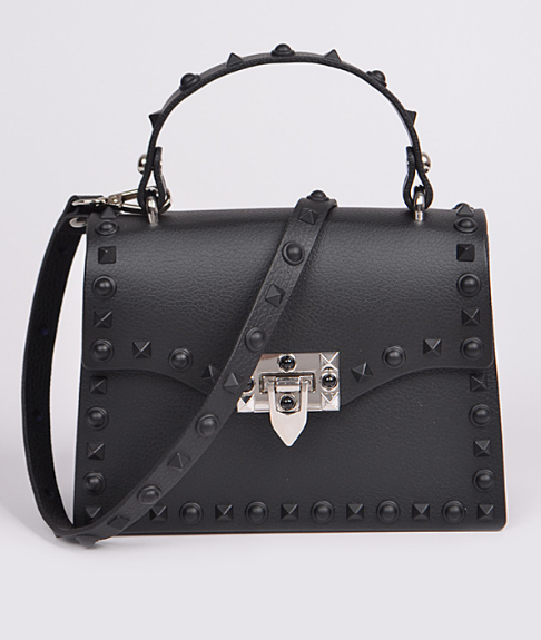 Faux Leather Studded Bag | Yours Clothing