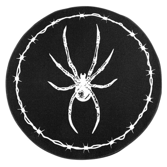 Barbed Wire Spider Round Rug