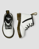 1460 I White Leather Baby Boots