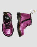1460 Infant Reptile Embossed Pink Baby Boots