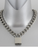 Silver Lock & Key Necklace