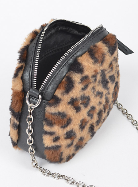 Fuzzy Cheetah Crossbody Cheetah Bag Fluffy New Arrivals