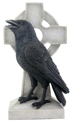 Raven on Cross Statue