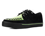 Black & Neon Green Suede Sneaker