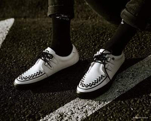 White Leather VLK Sneaker – DeadRockers