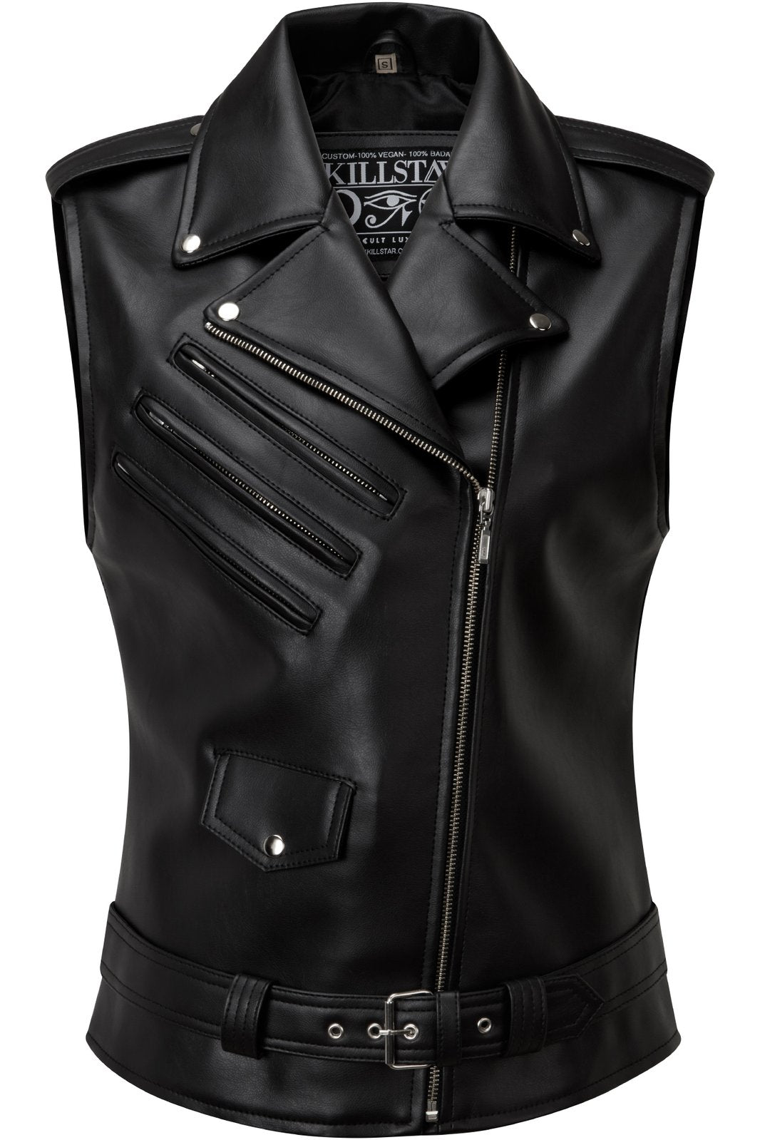 Atlas Vegan Leather Puffer Vest - Black – ToastsocietyUS