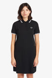 Fred Perry Twin Tipped Polo Dress Black / White