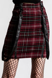 Daze Of Our Lives Mini Skirt Blood Red Plaid (Only Small Left!)