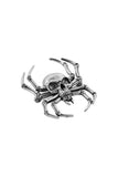 Deadly Spider Brooch Silver