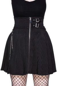 Devil in Disguise Pinstriped Skirt