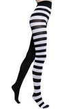 Black & White Striped Ella Tights