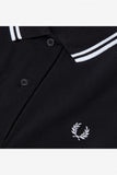 Fred Perry Womens Black / White Polo