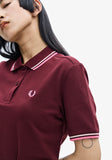 Fred Perry Polo Shirt Oxblood / Silky Peach / Bright Pink