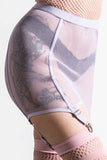 Heartbeats Fishnet Skirt Pastel Lilac