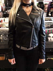 The Fatale Vegan Black Leather Jacket