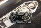 At Rest Coffin Plaque Pin