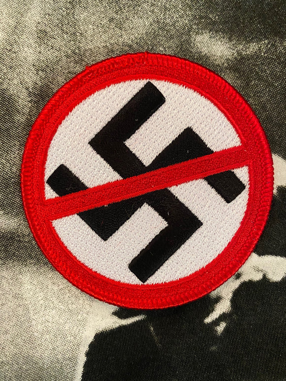 Anti Nazi Crossed Out Swastika Patch