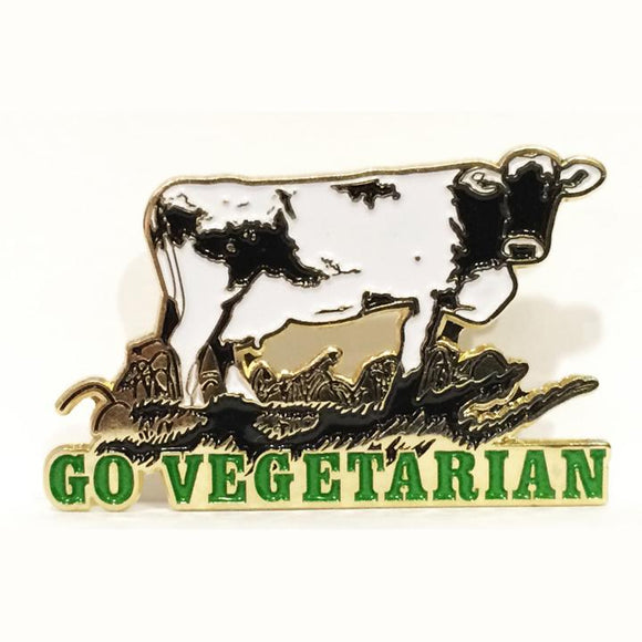 Go Vegetarian Pin