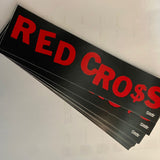 Red Cross Long Logo Sticker