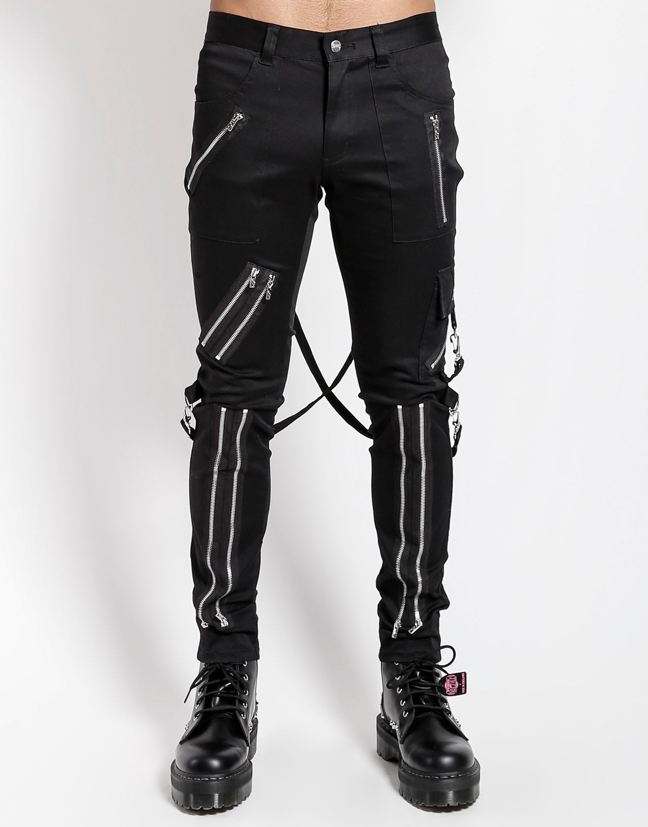 Tripp NYC Slim Black Bondage Pants