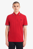 Fred Perry Polo Salsa / White / Blue