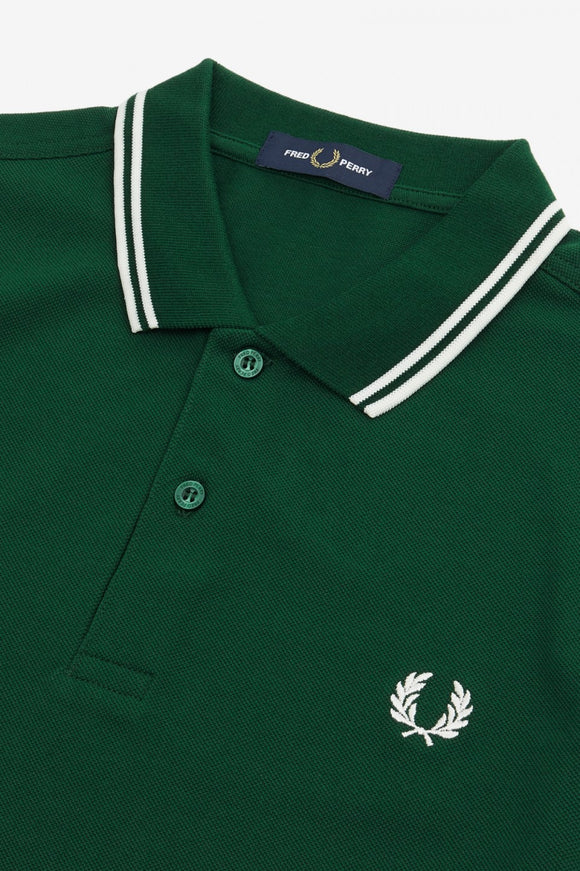 Fred Perry Twin Tipped Polo Ivy Green