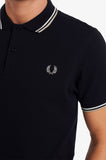 Fred Perry Polo Navy / Snow White / Light Oyster