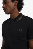 Fred Perry Polo Black / Shadedstone