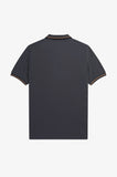 Fred Perry Polo Gunmetal / 1964 Gold / Black