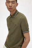 Fred Perry Polo Uniform Green / Light Ice / Night Green