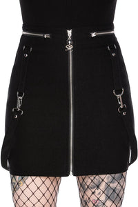 Pretty Kitty Black Mini Skirt