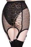Pussy Power Leopard Fishnet Skirt