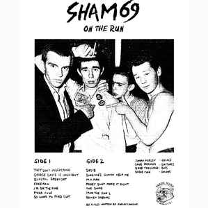 Sham 69 ‎- On The Run LP