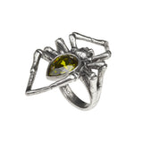 Emerald Venom Spider Ring