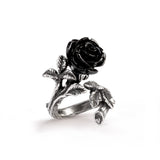 Wild Black Rose Ring