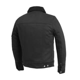 Twist of Cain Black Shearling Denim Jacket