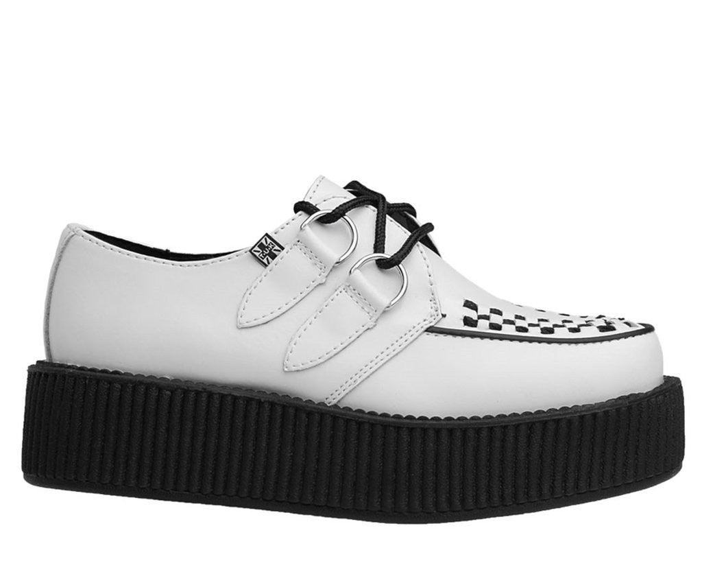 White Leather Creeper – DeadRockers