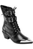 Violet Buckle Boots