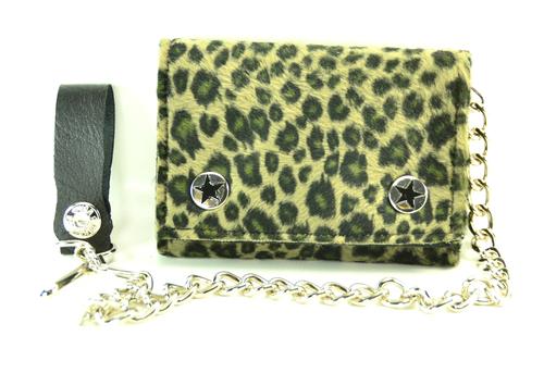 Fuzzy Animal Print Chain Wallet (Various Prints/Colors!) – DeadRockers