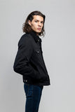 Twist of Cain Black Shearling Denim Jacket