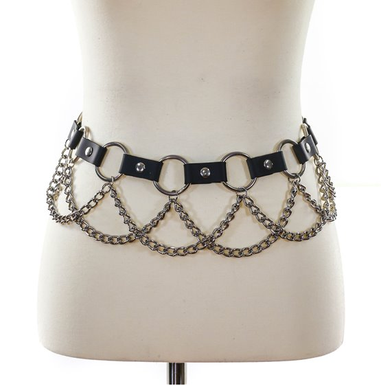 Poly Ring & Chain Belt Small