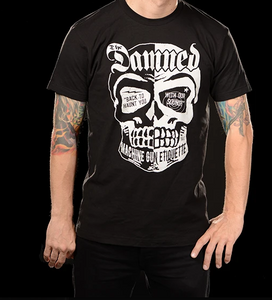 Damned Machine Gun Etiquette Skull Shirt
