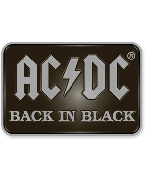 AC/DC Back in Black Enamel Pin