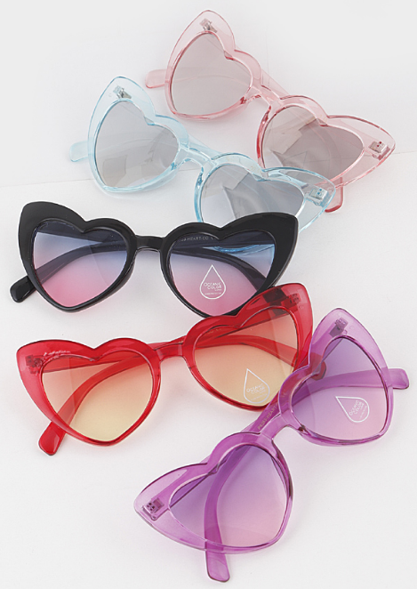 Sunday Girl Heart Sunglasses