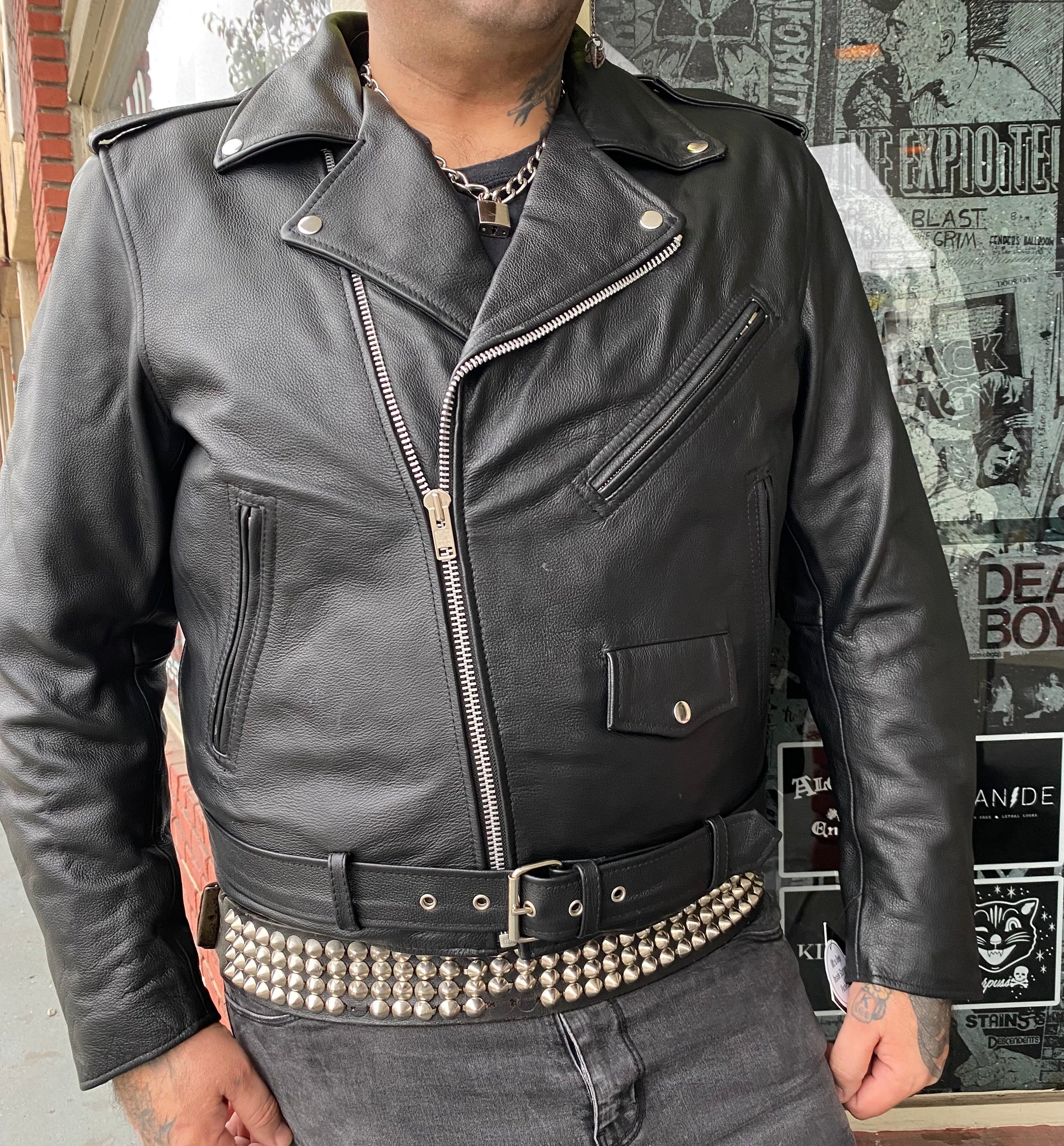 Shock Troops Leather Motorcyle Jacket – DeadRockers