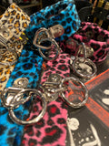 Pink Leopard Bondage Ring Wristband