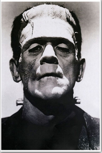 Frankenstein Monster Portrait Fine Art Print