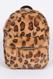 All The Fun Fuzzy Leopard Back Pack