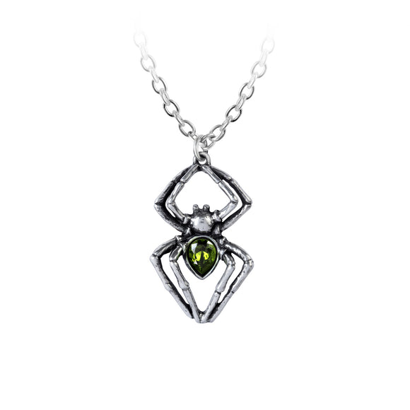 Emerald Spider Necklace
